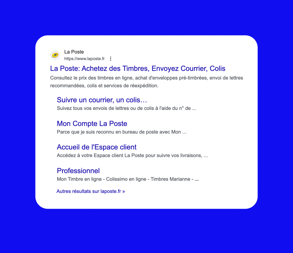 Feature Google sitelink