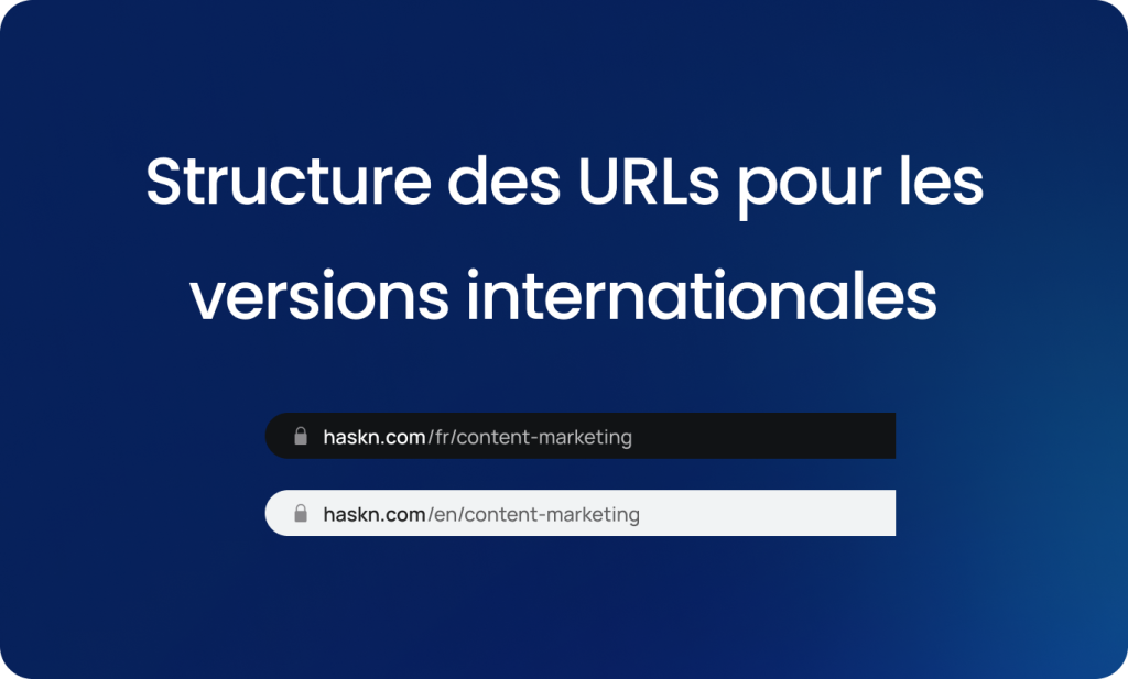 structure des urls pour les versions internationales